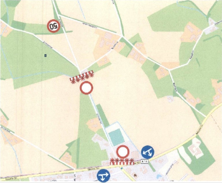 Straßensperrung anlässlich des Wilsumer Volksfestes 2025