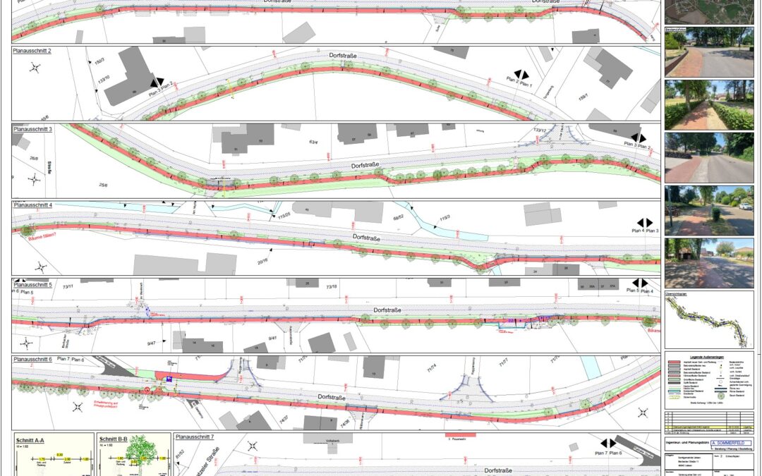 Planung Geh- und Radweg an der Dorfstraße