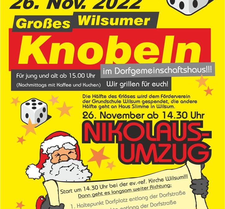 Veranstaltung – Wilsumer Weihnachtsknobeln