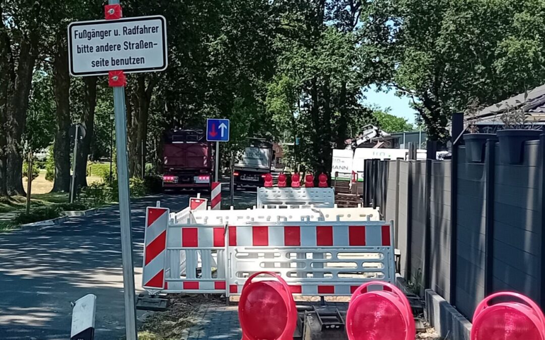 Dorfstraße voraussichtlich vom 3. bis 12. August gesperrt
