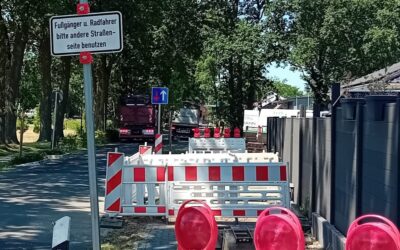Dorfstraße voraussichtlich vom 3. bis 12. August gesperrt