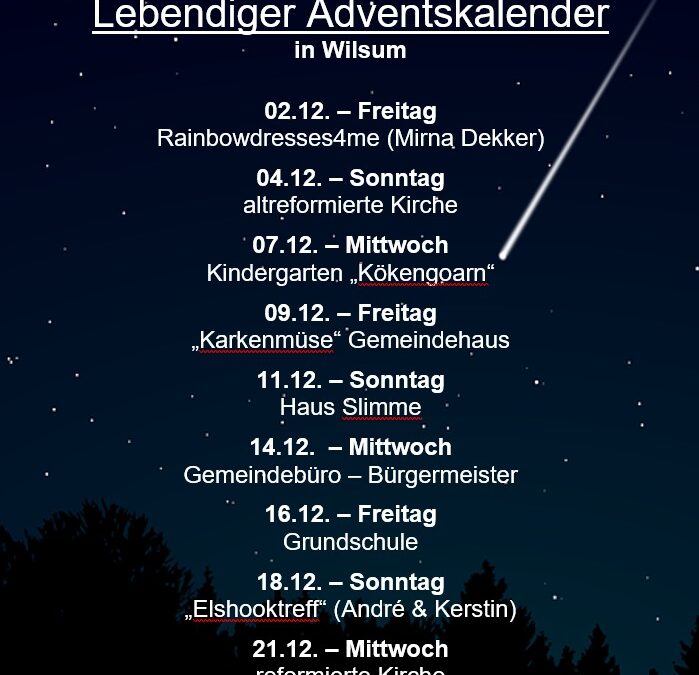Veranstaltung – Lebendiger Adventskalender